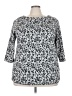 Cj Banks Animal Print Silver Pullover Sweater Size 2X - photo 1
