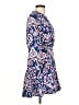 Zara Paisley Blue Casual Dress Size L - photo 4