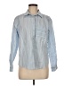 Ann Taylor LOFT Stripes Blue Long Sleeve Blouse Size M - photo 1