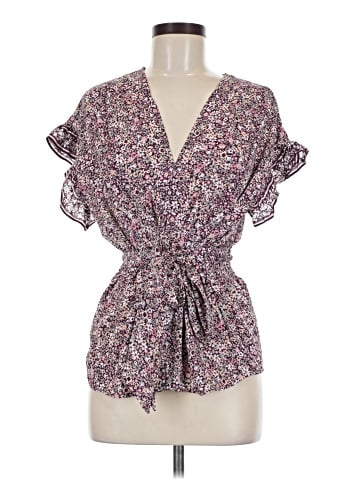 Max Studio Short Sleeve Blouse (view 1)