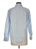 Ann Taylor LOFT Stripes Blue Long Sleeve Blouse Size M - photo 2