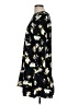 Halogen 100% Polyester Floral Black Casual Dress Size M - photo 5