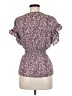 Max Studio 100% Polyester Purple Short Sleeve Blouse Size M - photo 2