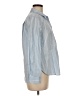 Ann Taylor LOFT Stripes Blue Long Sleeve Blouse Size M - photo 4