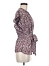 Max Studio 100% Polyester Purple Short Sleeve Blouse Size M - photo 4