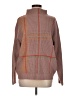 Line & Dot 100% Acrylic Plaid Brown Turtleneck Sweater Size M - photo 1