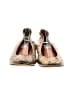Lanvin 100% Leather Animal Print Gold Flats Size EU 40 - photo 2