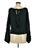 Cloth & Stone 100% Rayon Black Long Sleeve Blouse Size M - photo 2