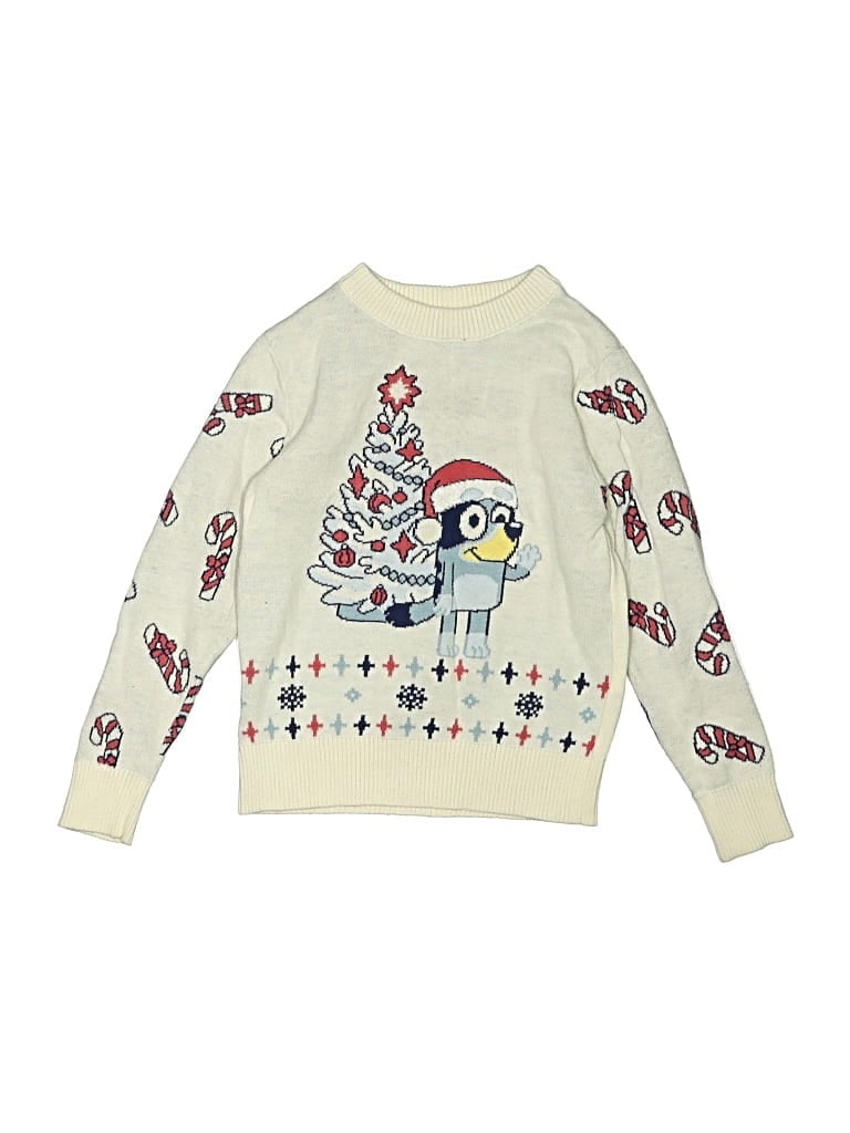 Pre-owned Bluey Kids' Pullover Sweater In Ivory