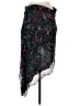 IRO 100% Viscose Paisley Teal Black Casual Skirt Size EU (FR) 34 / US 2 - photo 2