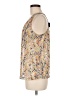 Tulle 100% Polyester Gold Sleeveless Blouse Size M - photo 5