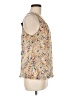 Tulle 100% Polyester Gold Sleeveless Blouse Size M - photo 4