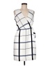 Ann Taylor 100% Polyester Plaid White Cocktail Dress Size 6 (petite) - photo 1