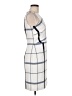 Ann Taylor 100% Polyester Plaid White Cocktail Dress Size 6 (petite) - photo 4