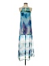 Aqua 100% Polyester Tie-dye Blue Cocktail Dress Size XS - photo 1