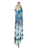 Aqua 100% Polyester Tie-dye Blue Cocktail Dress Size XS - photo 4
