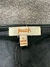 Peach 100% Rayon Metallic Black Skort Size L - photo 3
