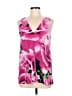 Cooper & Ella 100% Polyester Floral Pink Sleeveless Blouse Size M - photo 1