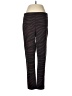 Ann Taylor Animal Print Black Track Pants Size 8 - photo 1
