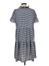 DKNY Checkered-gingham Blue Casual Dress Size 10 - photo 2