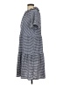 DKNY Checkered-gingham Blue Casual Dress Size 10 - photo 5