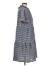 DKNY Checkered-gingham Blue Casual Dress Size 10 - photo 4