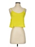 Topshop 100% Polyester Yellow Tank Top Size 0 - photo 1