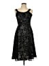 Unbranded Floral Black Cocktail Dress Size EU 42 / US 12 - photo 1