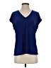 Halogen Blue Short Sleeve Top Size S - photo 1