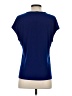 Halogen Blue Short Sleeve Top Size S - photo 2