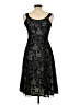 Unbranded Floral Black Cocktail Dress Size EU 42 / US 12 - photo 2