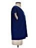 Halogen Blue Short Sleeve Top Size S - photo 4