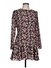 Reiss 100% Polyester Print Black Casual Dress Size 10 - photo 1