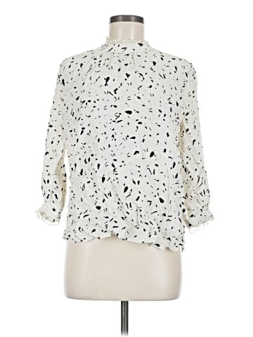 Amour Vert 3/4 Sleeve Silk Top (view 1)