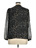 Lush 100% Polyester Black Long Sleeve Blouse Size XL - photo 2