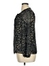 Lush 100% Polyester Black Long Sleeve Blouse Size XL - photo 5