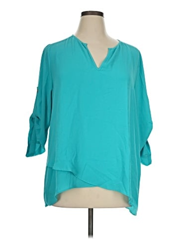 Karen Kane 3/4 Sleeve Blouse (view 1)