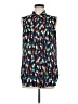 Talbots Outlet 100% Polyester Blue Sleeveless Blouse Size M - photo 1
