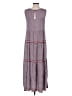 Max Studio 100% Rayon Gray Casual Dress Size M - photo 2