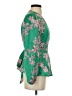 Shein Green Long Sleeve Blouse Size 4 - photo 4