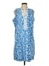 Mud Pie Blue Casual Dress Size L - photo 1