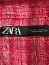 Zara Plaid Pink Coat Size L - photo 6