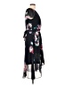 DKNY 100% Polyester Floral Black Cocktail Dress Size 10 - photo 4