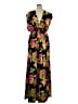 Ruby Rocks Boutique 100% Viscose Tropical Black Casual Dress Size 14 - photo 2