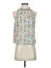 J.Crew 100% Cotton Floral White Sleeveless Blouse Size S - photo 1