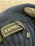 Express 100% Cotton Blue Pullover Sweater Size M - photo 7
