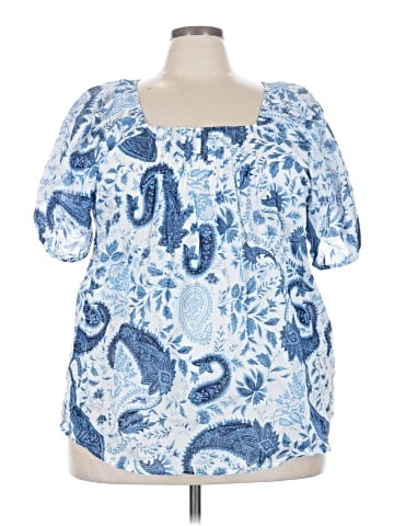 Chelsea & Theodore Short Sleeve Blouse (view 1)
