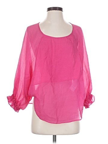 Maje 3/4 Sleeve Silk Top (view 1)
