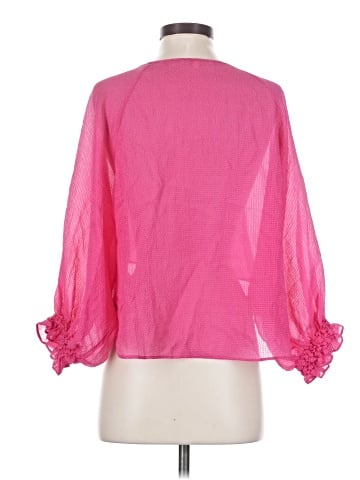 Maje 3/4 Sleeve Silk Top (view 2)
