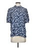 J.Crew 100% Polyester Floral Blue Short Sleeve Blouse Size S - photo 1